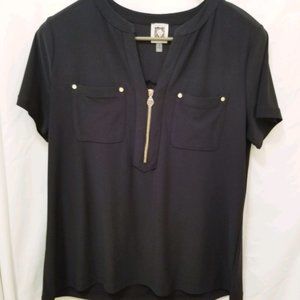 Anne Klein Black Blouse